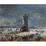 Geoffrey Chatten (British, born 1938)/Norfolk Landscape/signed/oil on board, 24.