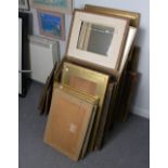 A large collection of picture frames