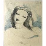 Marie Laurencin (French 1883-1956)/Portrait of a Lady/limited edition 129/150/lithograph,