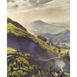 Dame Laura Knight DBE RA RWS (British 1877-1970)/View from the Malvern Hills/signed lower left/oil
