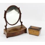 A 19th Century mahogany dressing table mirror,