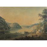 Hugh William 'Grecian' Williams (Scottish 1773-1829)/Lake Landscape/signed and dated