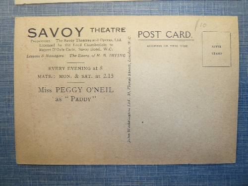 A quantity of theatre advertising postcards, including Albert Hall, Lyric Theatre, - Image 3 of 9