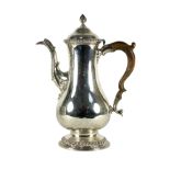 A George III silver coffee pot, Francis Butty & Nicholas Dumee, London 1765,