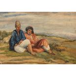 Attributed to William John Muller (British 1812-1845)/Lycian Peasants/watercolour, 27.5cm x 39.
