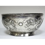 A Chinese export silver bowl,