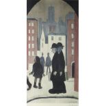 Lawrence Stephen Lowry (British 1887-1976)/Two Brothers/signed and blind stamp/lithograph in
