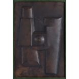 Edoardo Villa (1915-2011)/Abstract Composition (1980)/numbered 18/100/bronze relief,