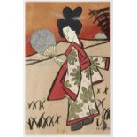 A quantity of picture postcards, Japan (460) including costumes, woodcuts, etc.