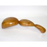 20th Century/'Emmett'/abstract sculpture/initialled to underside 'LG'/horse chestnut,