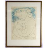 Pablo Picasso (1881-1973)/Mere et Enfant Maternite/signed and dated within plate 29.4.