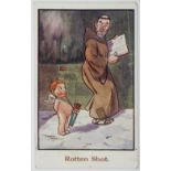 A quantity of humorous postcards, including examples by Mabel Lucy Attwell, S Barham, Cynicus,