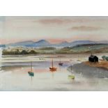 Roland Vivian Pitchforth RA (British 1895-1928)/Lagoons, Montrose/signed/watercolour 34cm x 51.