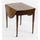 A George III mahogany Pembroke table,