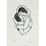 Eric Gill (British 1882-1940)/The Soul and the Bridegroom, circa 1927/signed,