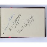 An autograph book containing signatures from various composers and musicians to include Edmund