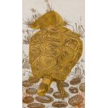 Sarah Van Niekerk (born 1934)/The Tortoise/signed, limited edition 1/14/linocut in colour,