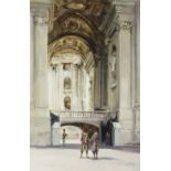 Dennis Page (British, born 1926)/Swiss Guard, St Peters, Rome/signed/watercolour,