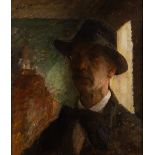 Julius Paulsen (Danish 1860-1940)/Self Portrait/signed/oil on panel, 53.