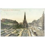 A quantity of topographical postcards, Scottish Counties,