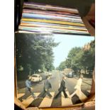 A group of approximately eighty LP records to include The Beatles, Elvis Presley,