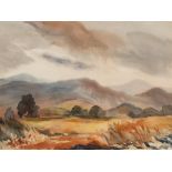 Clifford Cyril Webb RBA (British 1875-1972)/Moorland Landscape/watercolour,
