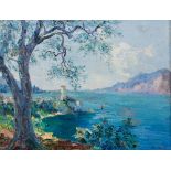 François Nicot (French 1873-1945)/Lac du Garde/signed/oil on canvas/48.