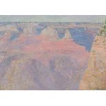 Rudolf Sauter (British 1895-1977)/The Grand Canyon/signed/oil on board, 22cm x 31.