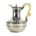 A George III silver hot-water jug, Paul Storr, London 1807,