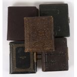 Five Victorian photograph albums various,