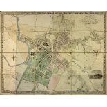 Arthur Causton/a map of the City and Borough of Gloucester 1843/printed paper on linen panel, 94.