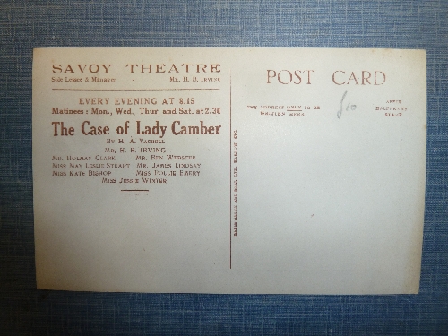 A quantity of theatre advertising postcards, including Albert Hall, Lyric Theatre, - Image 2 of 9