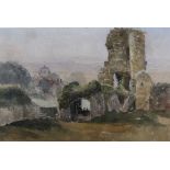 F J Collingridge/Winchester Castle/watercolour and/19th Century School/Country Village/watercolour