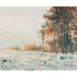 Arthur Karl Maderson (Irish, born 1942)/Winter Landscape/signed/oil on board,