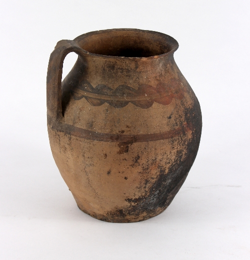 An early pottery jug with red decoration, 24. - Image 2 of 2