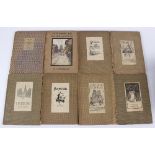 A group of early 20th Century souvenir sketchbooks to include examples The English Lake District by