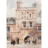 Dennis Page (British, born 1926)/Middle Gate, Winchester College/signed/watercolour,