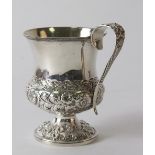 A George IV silver mug, IL, London 1823,