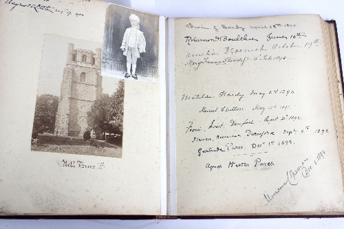 Two family visitor and photograph albums, from the Durnford family, - Bild 2 aus 3