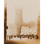 Anthony Robert Klitz (British 1917-2000)/Cirencester Market Place/oil on canvas,