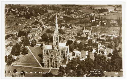 A brown plastic album containing approximately 250 postcards, Aerial views, Crystal Palace,