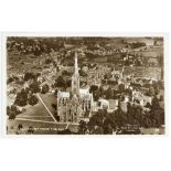 A brown plastic album containing approximately 250 postcards, Aerial views, Crystal Palace,