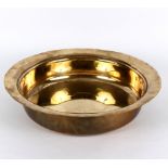 A brass bowl, circa 1800,