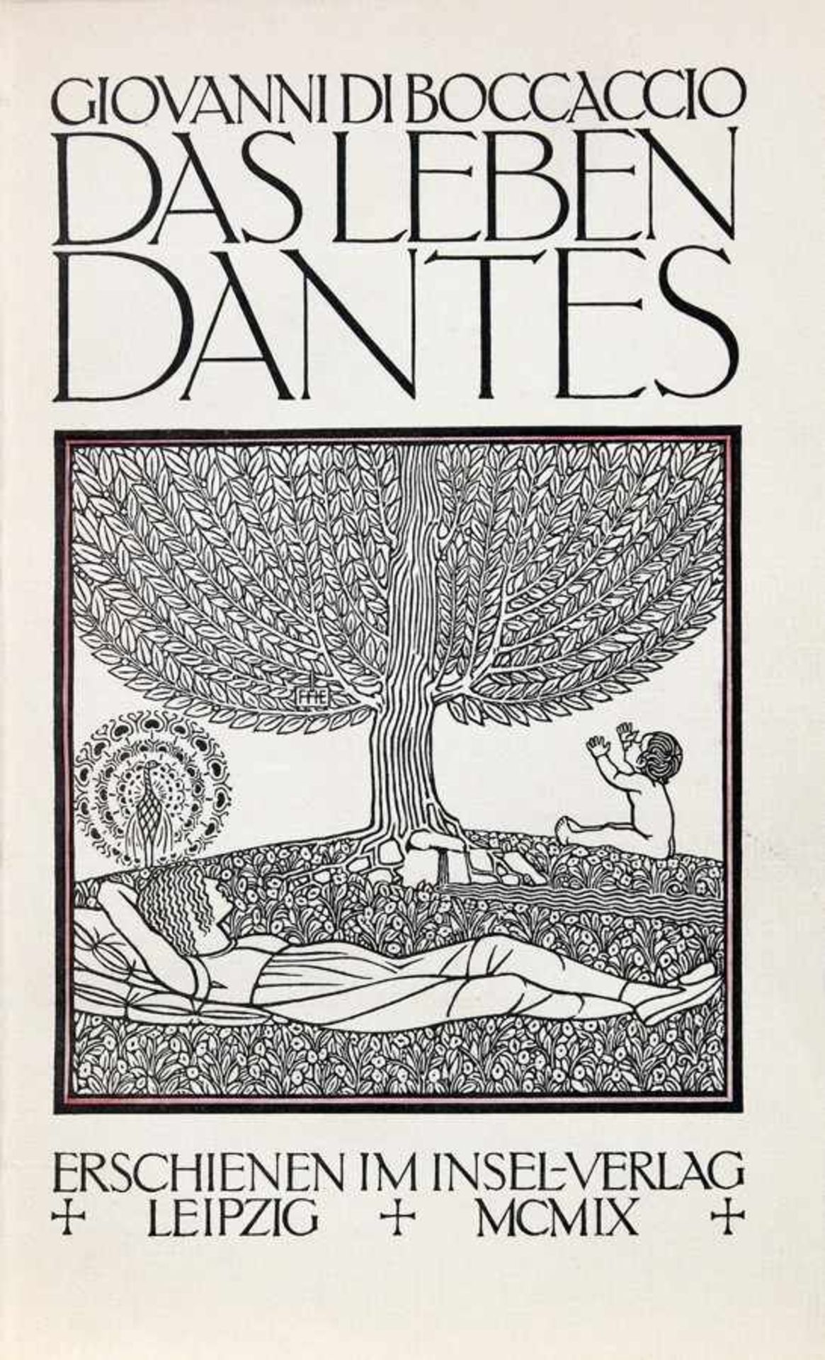 Wiener Werkstätte - Giovanni di Boccaccio. Das Leben Dantes. Leipzig, Insel 1909. Mit - Image 2 of 2