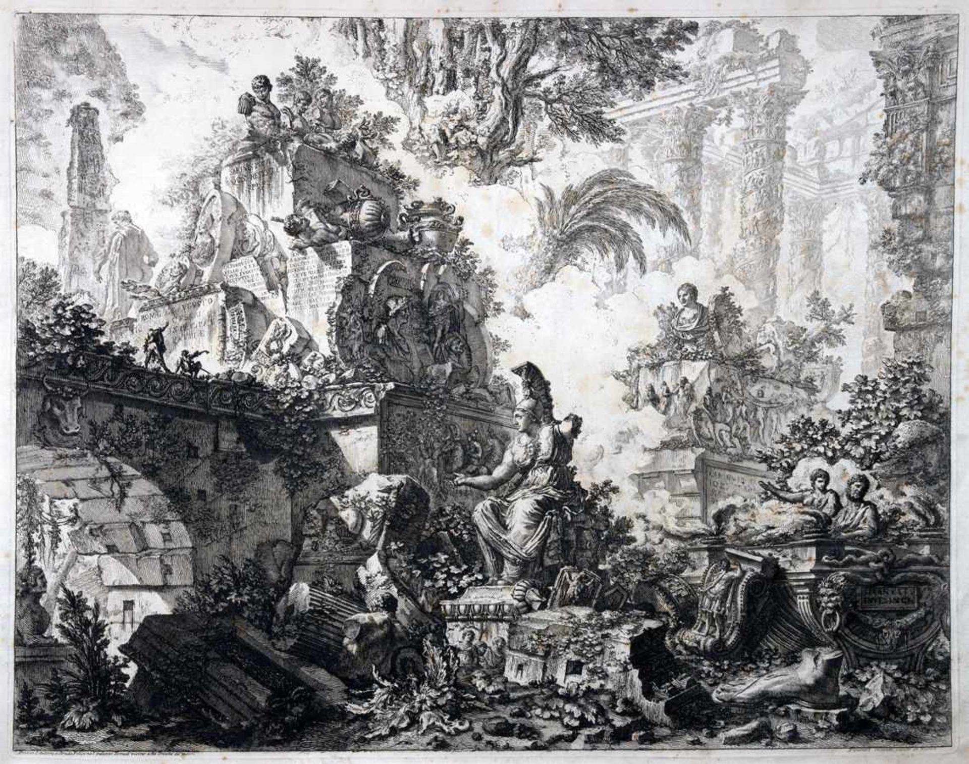 Giovanni Battista Piranesi. Vedute di Roma. Daraus sechs Radierungen. 1748-1768/86? Alle aus der - Image 6 of 6