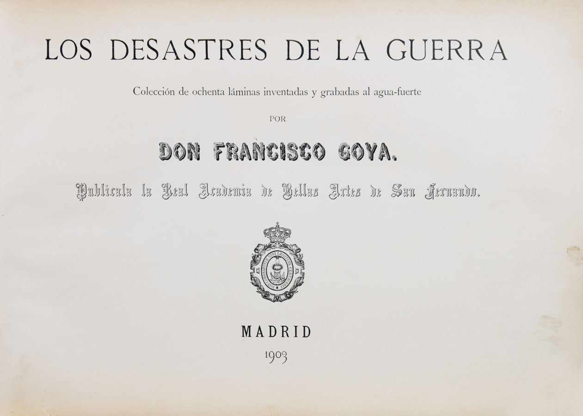 Francisco de Goya y Lucientes. Los desastres de la guerra. 80 Aquantintaradierungen. 1863/1903. 24 : - Image 5 of 5