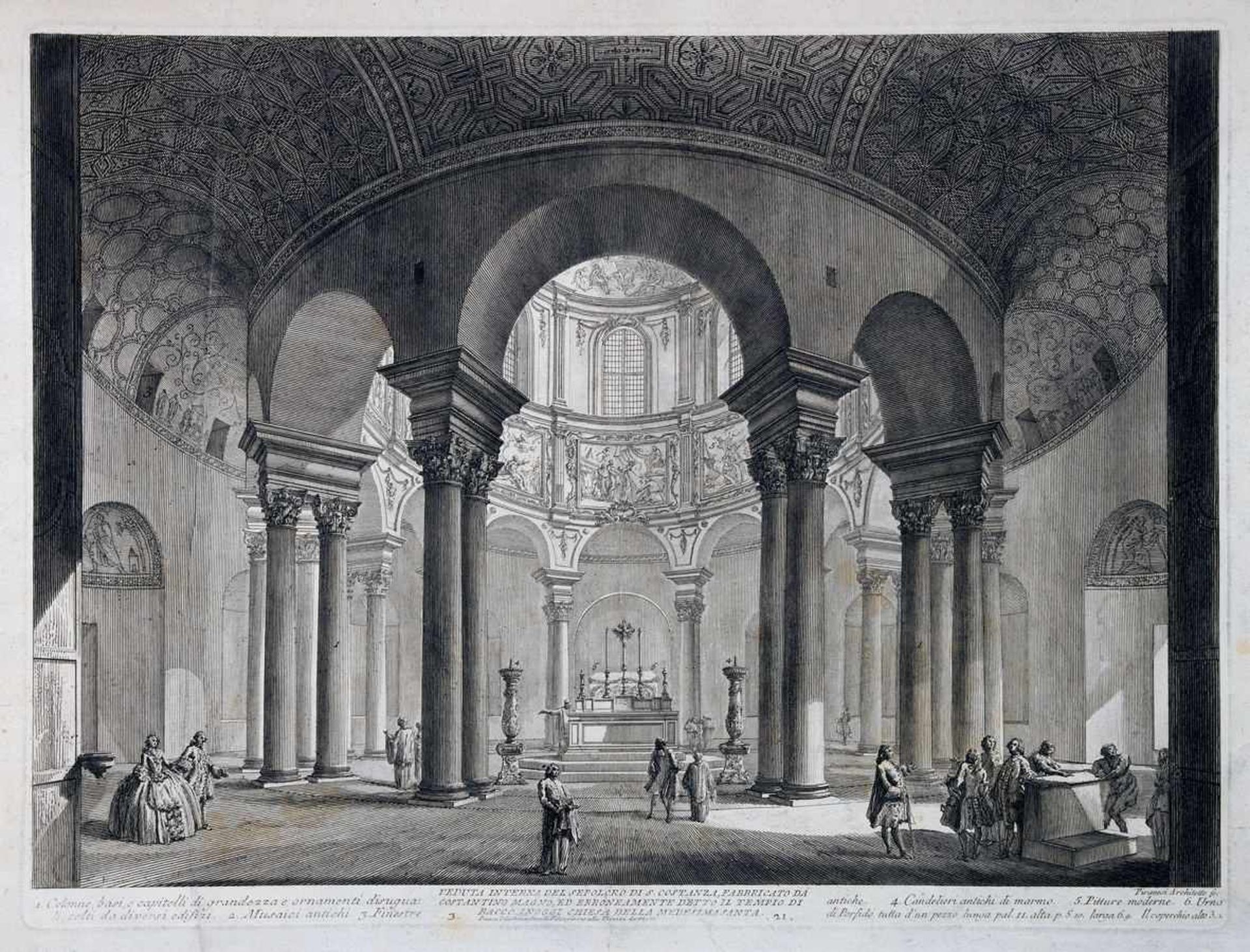 Giovanni Battista Piranesi. Vedute di Roma. Daraus sechs Radierungen. 1748-1768/86? Alle aus der - Image 5 of 6