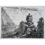 Giovanni Battista Piranesi. Vedute di Roma. Daraus sechs Radierungen. 1748-1768/86? Alle aus der