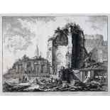 Giovanni Battista Piranesi. Veduta [] Templi de Sole, e della Luna, o d Iside e Serapide.