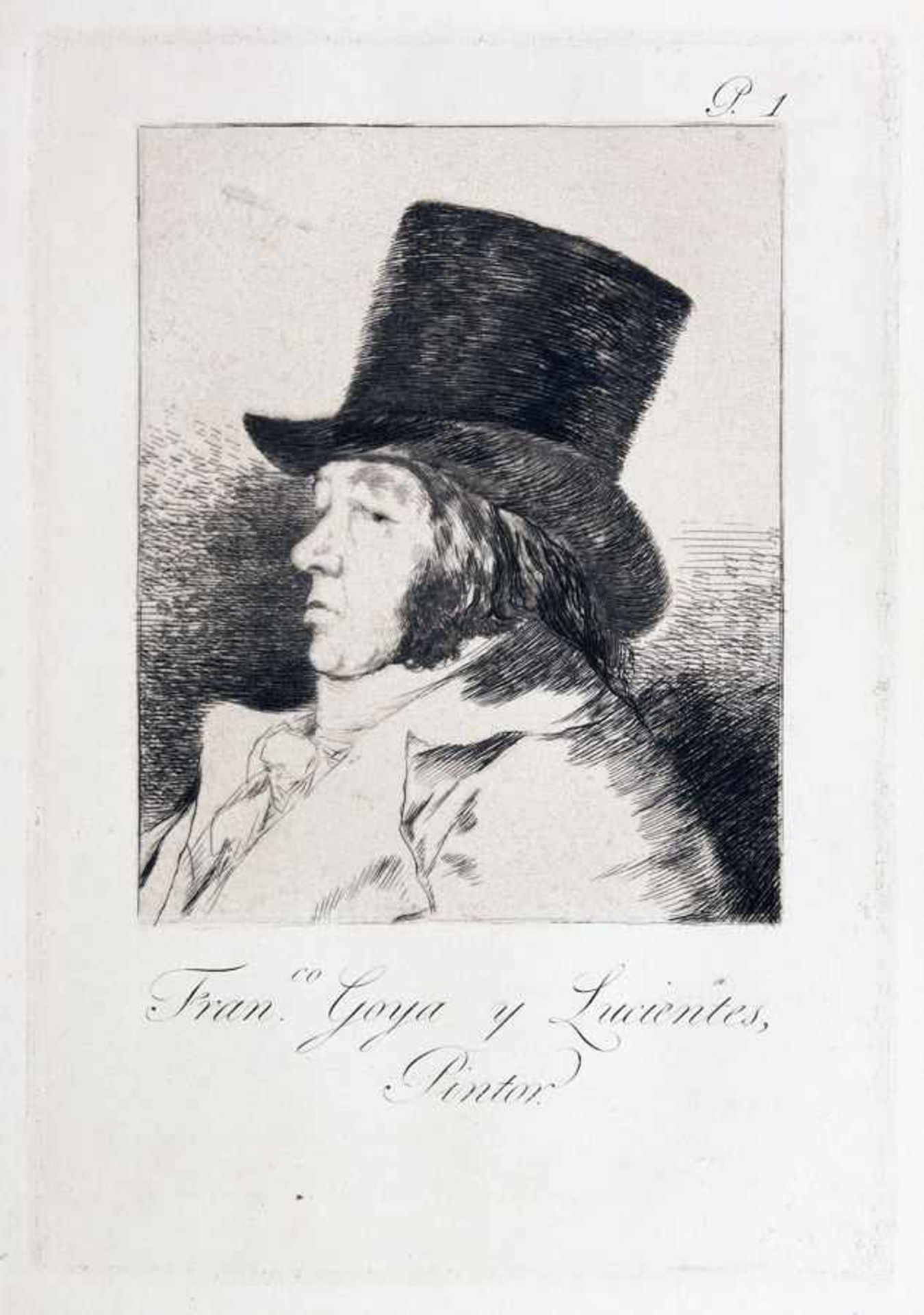 Francisco de Goya y Lucientes. Los caprichos. 80 Radierungen mit Aquatinta, Kaltnadel und Stichel.